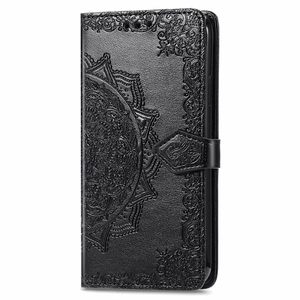 iPhone 13 - Mandala Läder Fodral - Svart