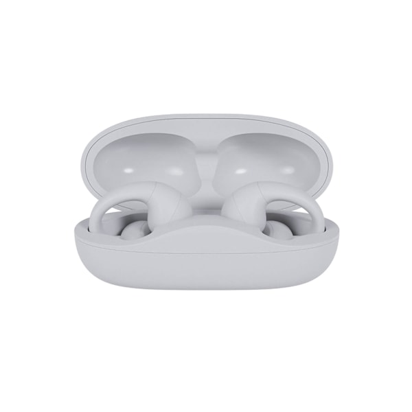 Happy Plugs In-Ear Hörlurar Clip OWS True-Wireless Vit