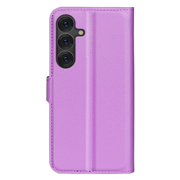Samsung Galaxy S25 Fodral Litchi Läder Lila