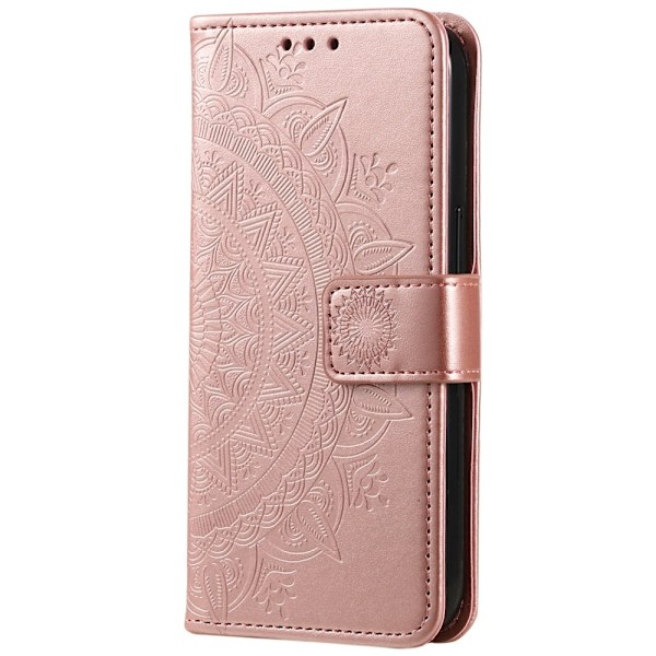 Xiaomi Redmi Note 14 5G Fodral Mandala Läder Roséguld