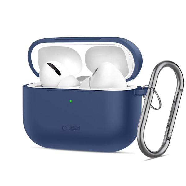 Tech-Protect AirPods Pro 3 Skal Silikon Hook Navy Blue