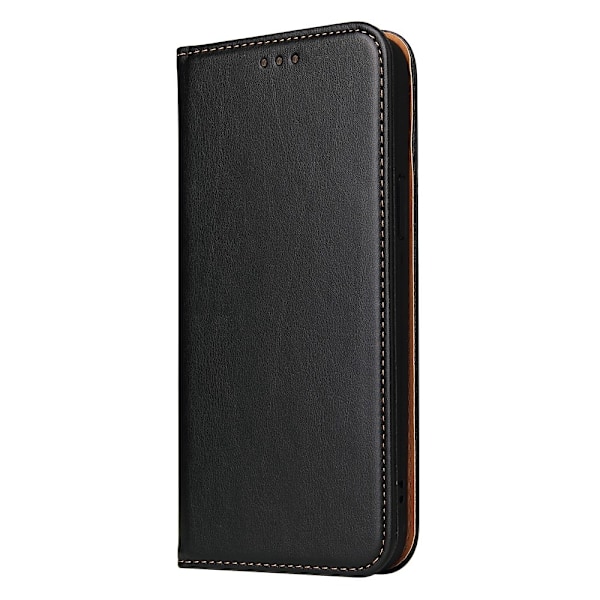 iPhone 13 Pro - Läder Flip Fodral - Svart
