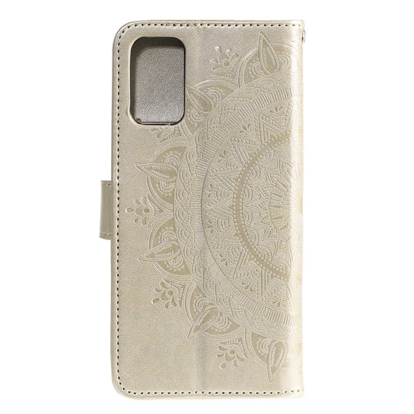 Huawei Y5p - Mandala Plånboksfodral - Guld Gold Guld