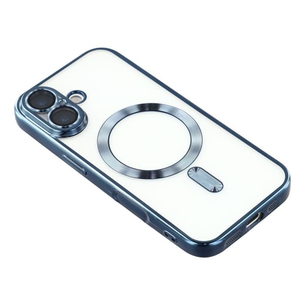 iPhone 17 Skal MagSafe Electroplated TPU Blå