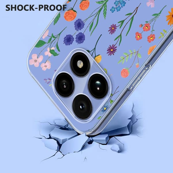 Xiaomi 15T Skal Med Tryck Blommor