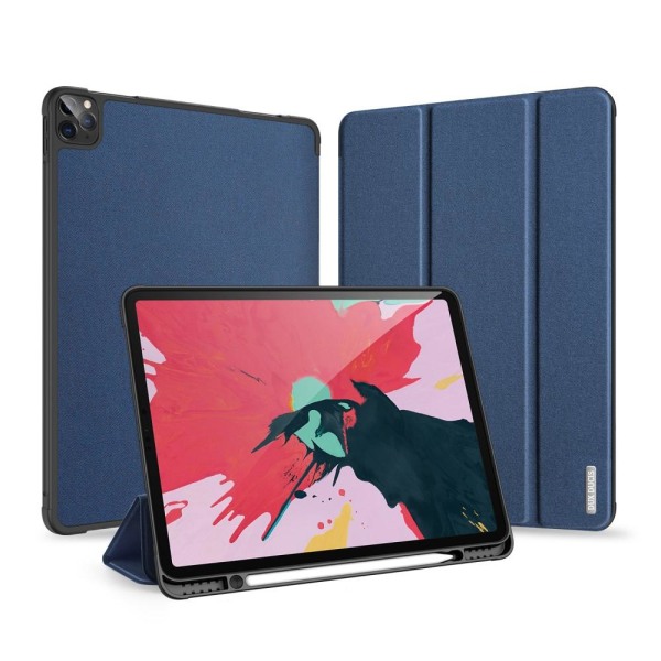 iPad Pro 12.9 2018/2020/2021 DUX DUCIS DOMO Series Tri-Fold Fodr DarkBlue Mörk Blå