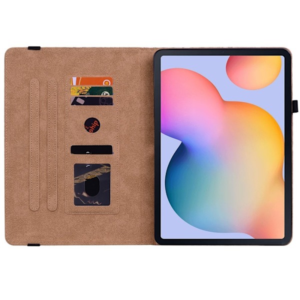 Samsung Galaxy Tab S6 Lite Fodral Vävd Textur Svart