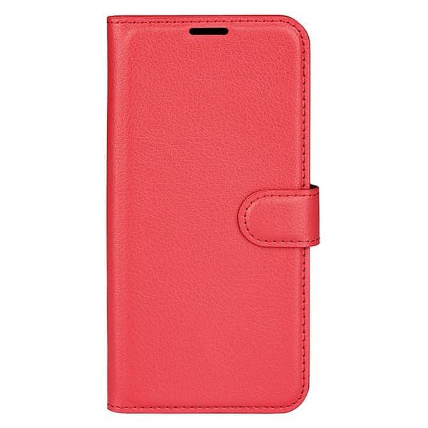 Honor Magic7 Lite Fodral Litchi Läder Röd