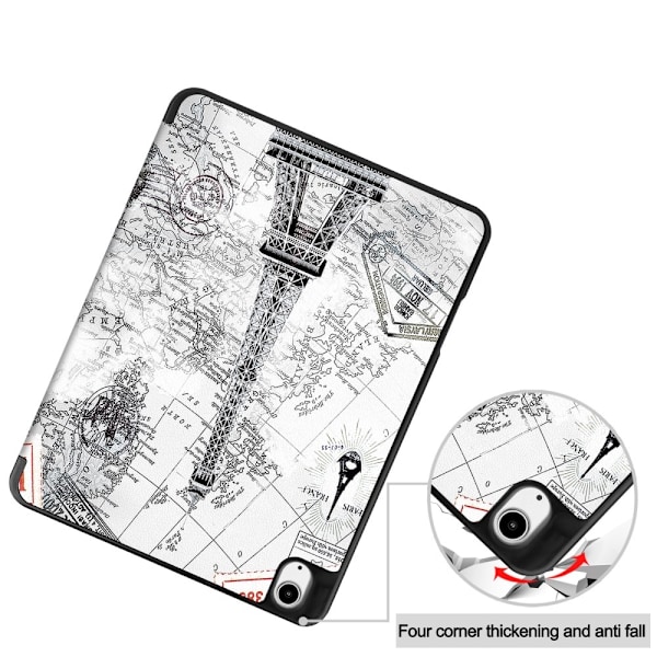 iPad Air 13 2025/2024 Tri-Fold Fodral Pennhållare Eiffeltornet
