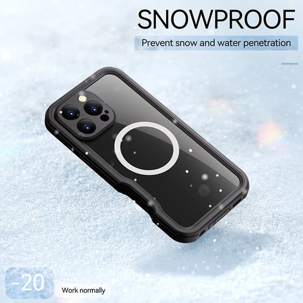 REDPEPPER iPhone 16 Pro Max Skal MagSafe Vattentät IP68 Svart