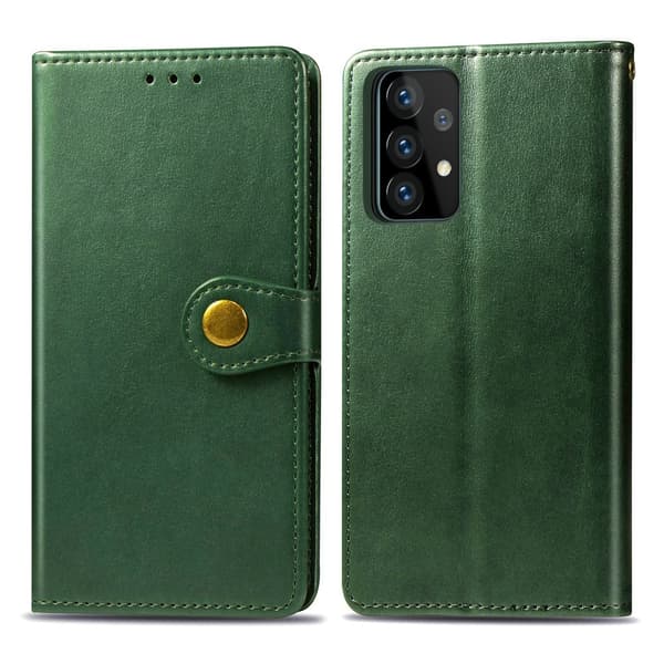 Samsung Galaxy A72 - Solid Plånboksfodral - Grön Green Grön