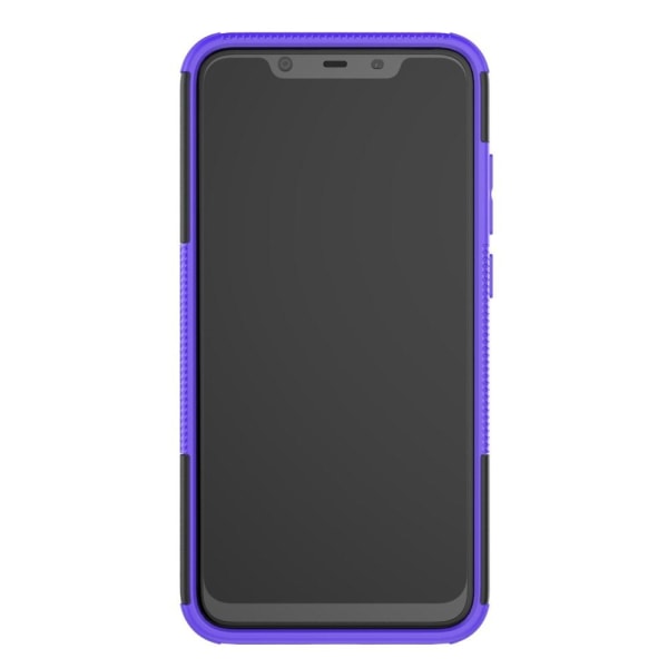 Nokia 8.1 - Ultimata stöttåliga skalet med stöd - Lila Purple Lila