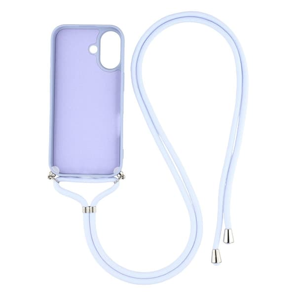 iPhone 17 Skal TPU Med Mobilsnöre Lila
