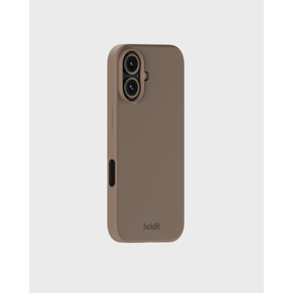 holdit iPhone 16 Plus Mobilskal Silikon Mocha Brown