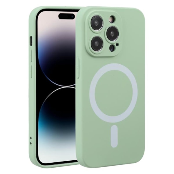 iPhone 15 Pro Skal MagSafe Liquid Silikon Grön