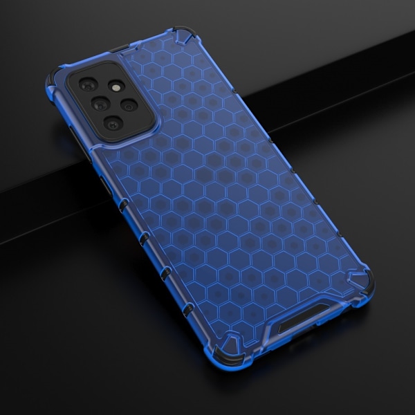 Samsung Galaxy A72 - Armor Honeycomb Textur Skal - Blå Blue Blå