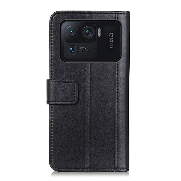Xiaomi Mi 11 Ultra - Läder Fodral - Svart Black Svart