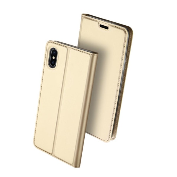 iPhone Xs Max - DUX DUCIS Plånboksfodral - Guld Guld