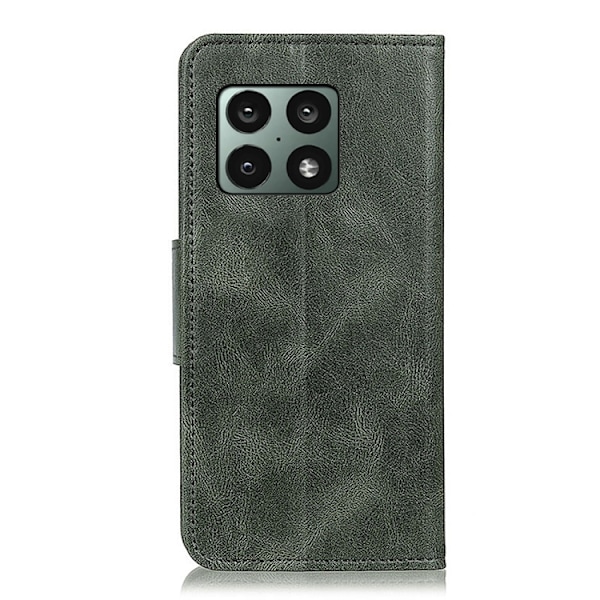 OnePlus 10 Pro 5G Fodral Crazy Horse Läder Grön