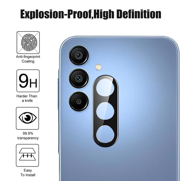 Samsung Galaxy A57 5G Linsskydd Härdat Glas Svart