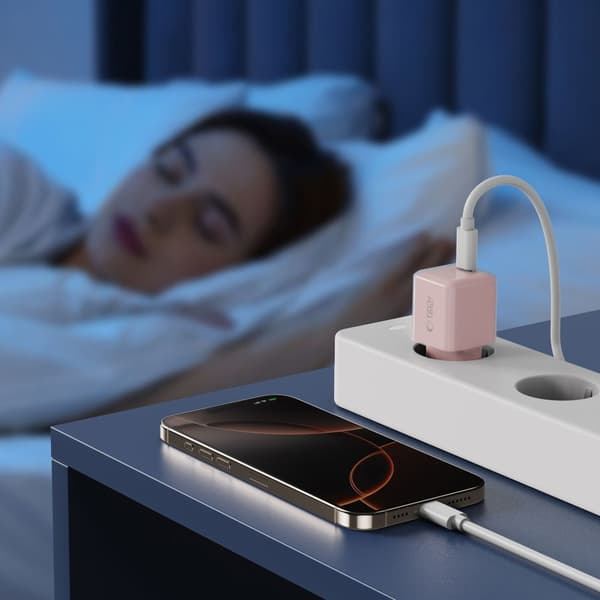 Tech-Protect 25W PD USB-C Väggladdare Baby Pink