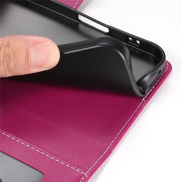 Samsung Galaxy S26 Ultra Plånboksfodral Läder Rosa