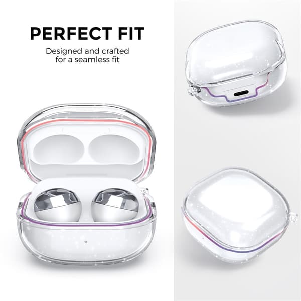 AHASTYLE Galaxy Buds 2/2 Pro/Pro/Live Skal TPU Glitter