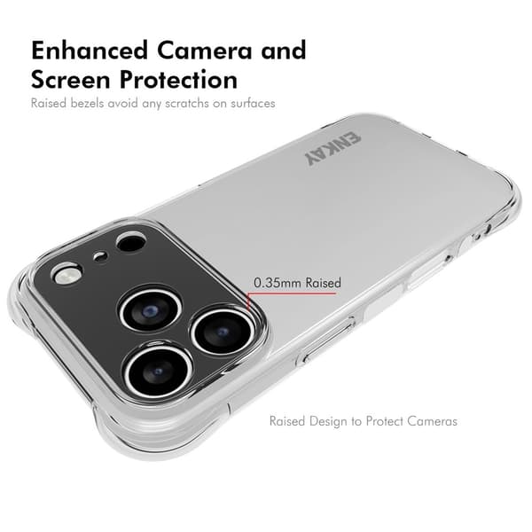 ENKAY iPhone 17 Pro Max Skal Shockproof TPU Transparent