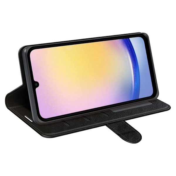 Samsung Galaxy A26 5G Fodral Crazy Horse Läder Svart