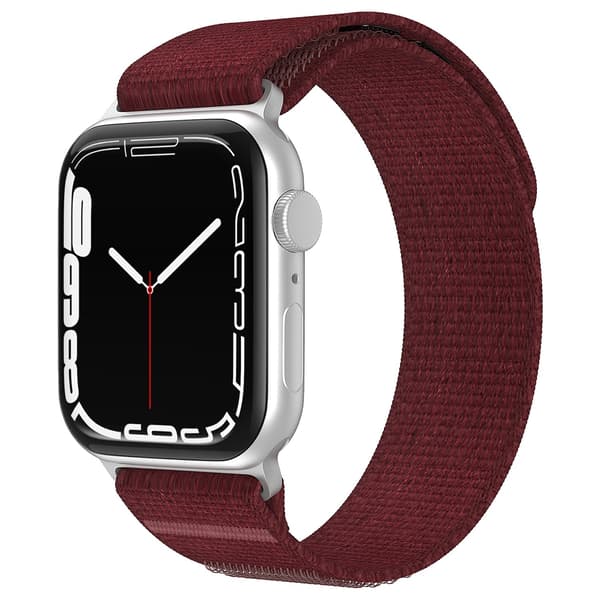 Apple Watch 38/40/41/42 mm Armband Nylon Trail Loop Vinröd