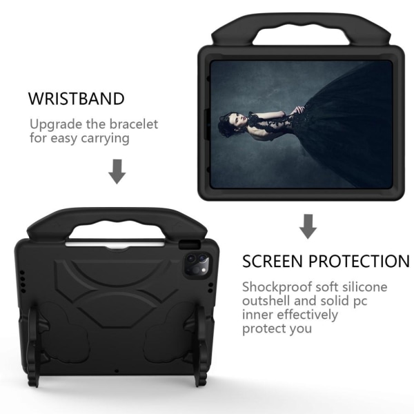 iPad Air 2020/2022 / Pro 11 - EVA Shockproof Kickstand Skal - Sv Black Svart
