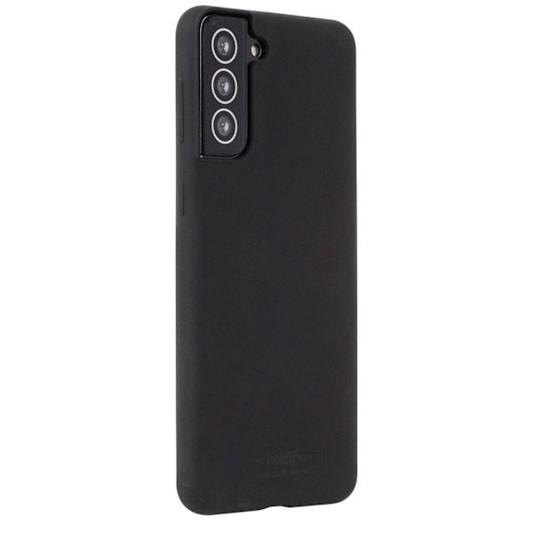 Samsung Galaxy S21 Plus - holdit Mobilskal Silikon - Svart Svart