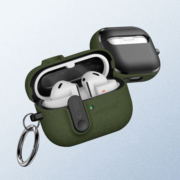 Tech-Protect Galaxy Buds 3/3 Pro/3 FE Skal Slim Hook Olive Green