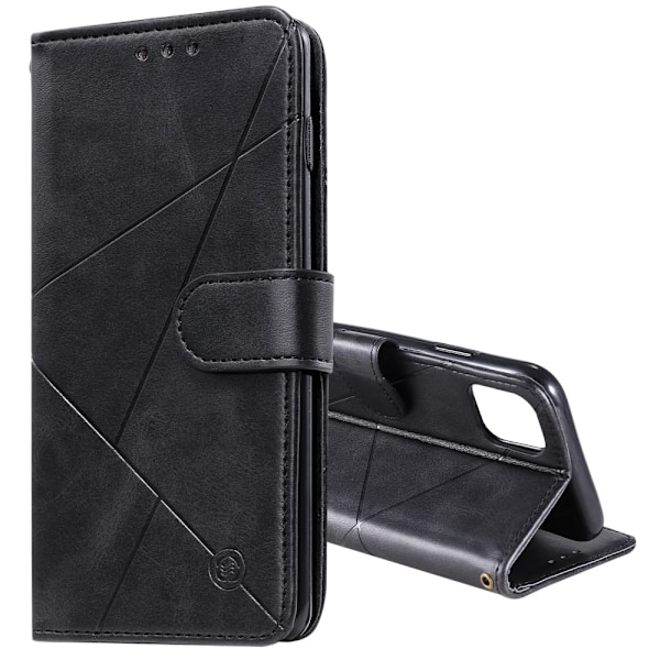iPhone 12 Pro Max - Geometriskt Fodral - Svart Black Svart
