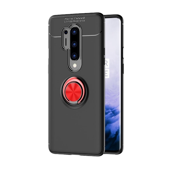OnePlus 8 Pro - Ring Skal - Svart/Röd Svart/Röd