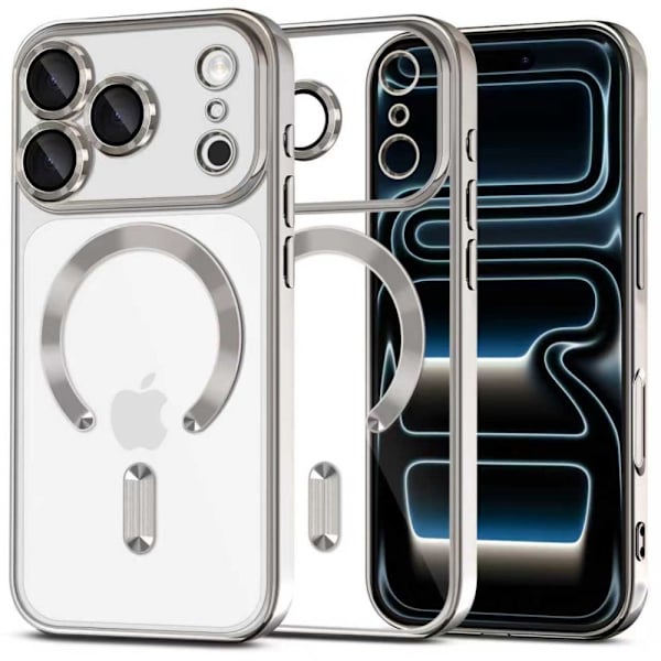 Tech-Protect iPhone 17 Pro Max Skal MagSafe MagFlex Shiny Silver