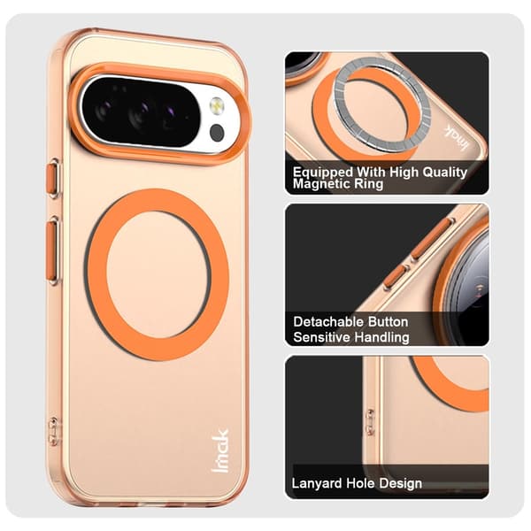 IMAK Google Pixel 10/10 Pro Skal MagSafe Anti Drop Orange