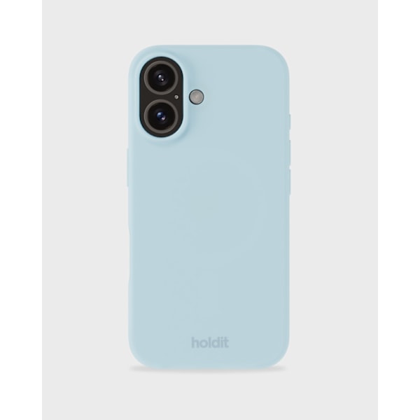 holdit iPhone 16 Mobilskal Silikon Mineral Blue