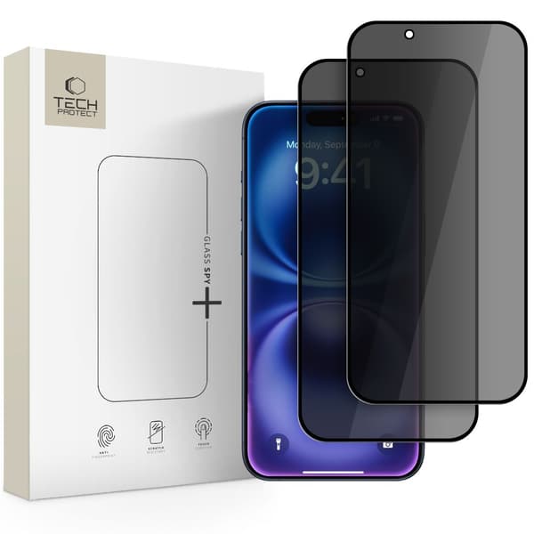 Tech-Protect iPhone Air 2-PACK Skärmskydd Härdat Glas Privacy