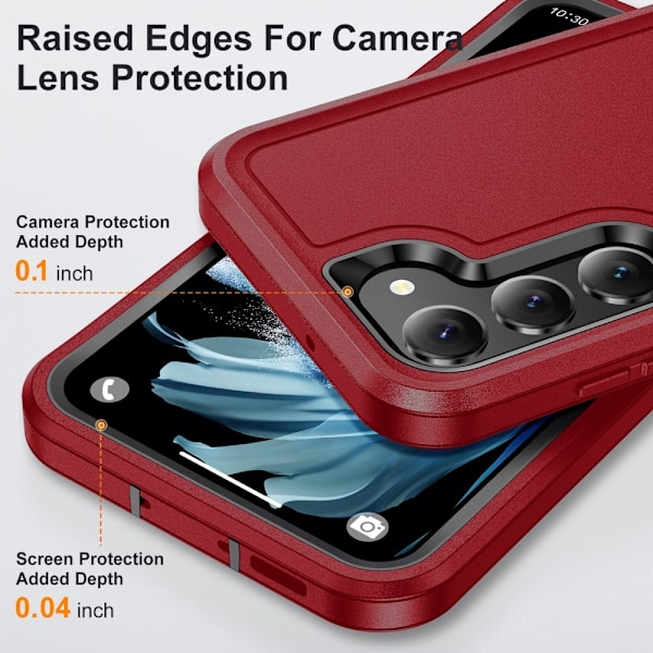 Galaxy S25 Plus / S24 Plus Skal Xtreme Shockproof Röd/Svart