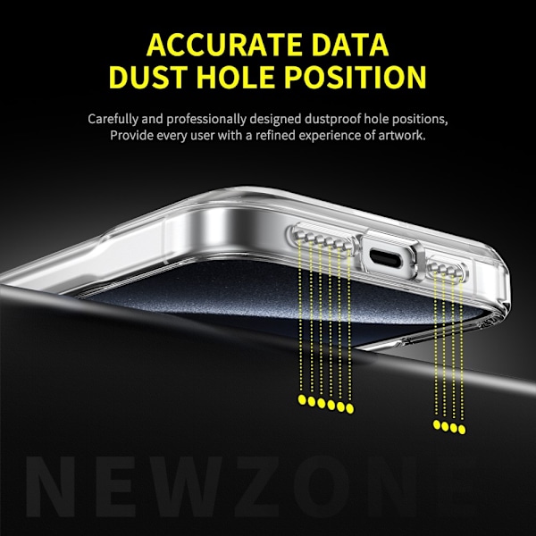 iPhone 16 Pro Skal MagSafe TPU/Akryl Transparent