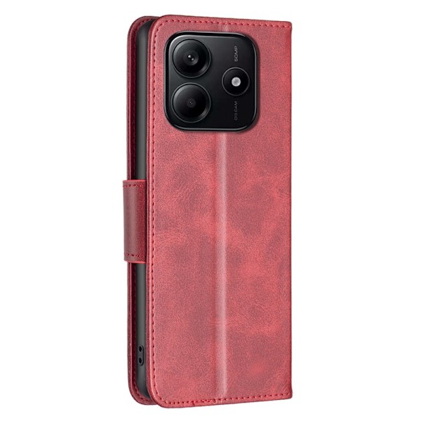 Xiaomi Redmi Note 14 4G Fodral Läder Solid Shark Röd