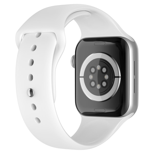 Apple Watch 38/40/41 mm Silikon Armband (M/L) Vit