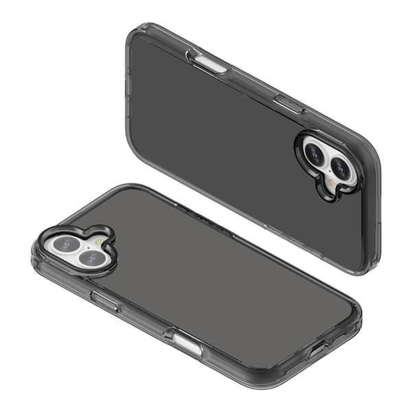 iPhone 17 Skal Shockproof Hybrid Tonad Grå