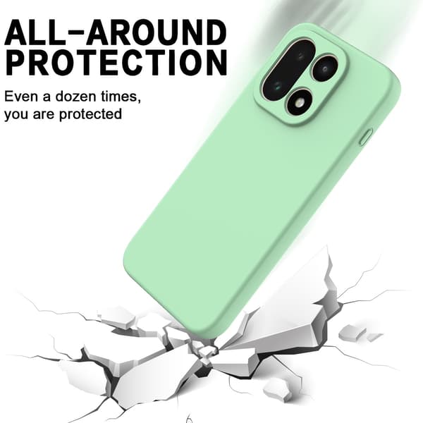 OnePlus 15 Skal Liquid Silikon Grön
