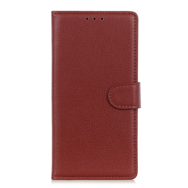 Honor 400 Lite Fodral Litchi Läder Brun