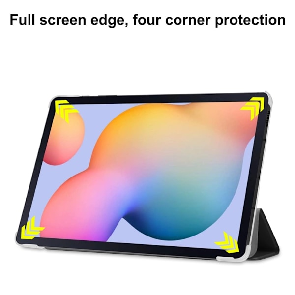 Samsung Galaxy Tab A7 10.4 Fodral Tri-Fold Svart Black Svart