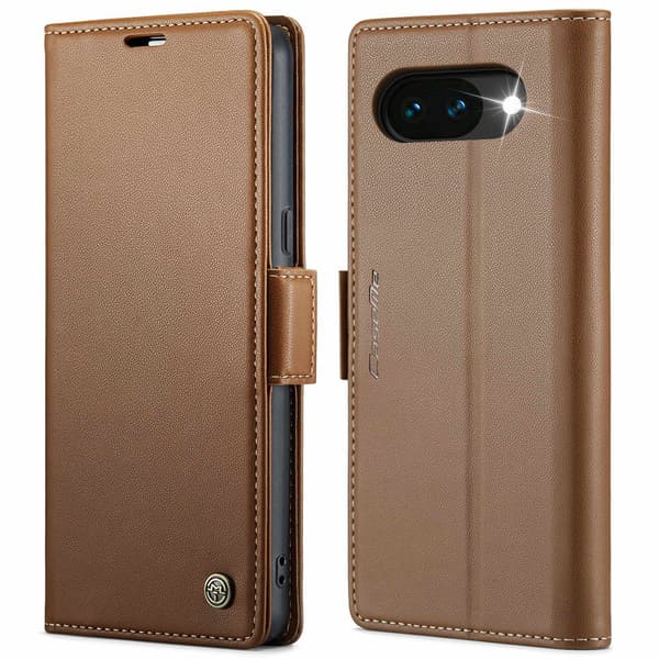 CASEME Google Pixel 10a Fodral RFID Läder Brun