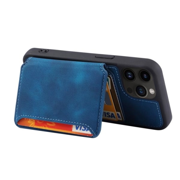 iPhone 15 Pro Skal RFID Med Plånboksfunktion Blå