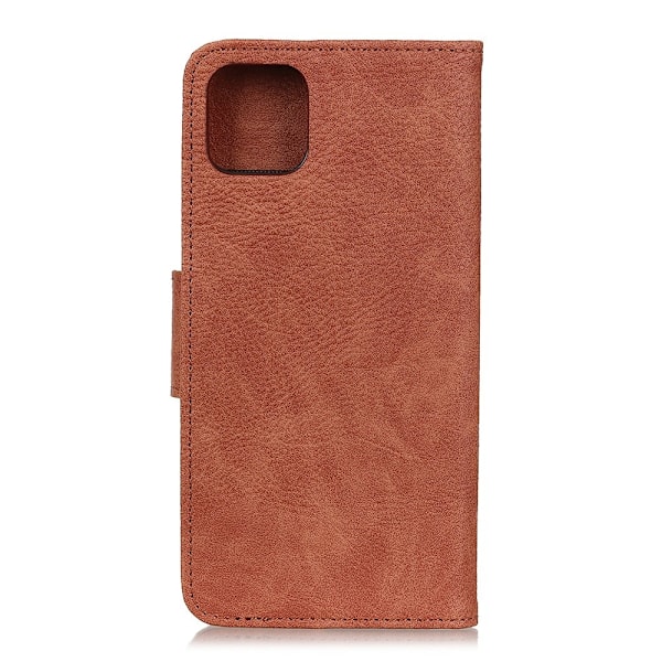 iPhone 12 Pro Max - Litchi Fodral - Brun Brown Brun